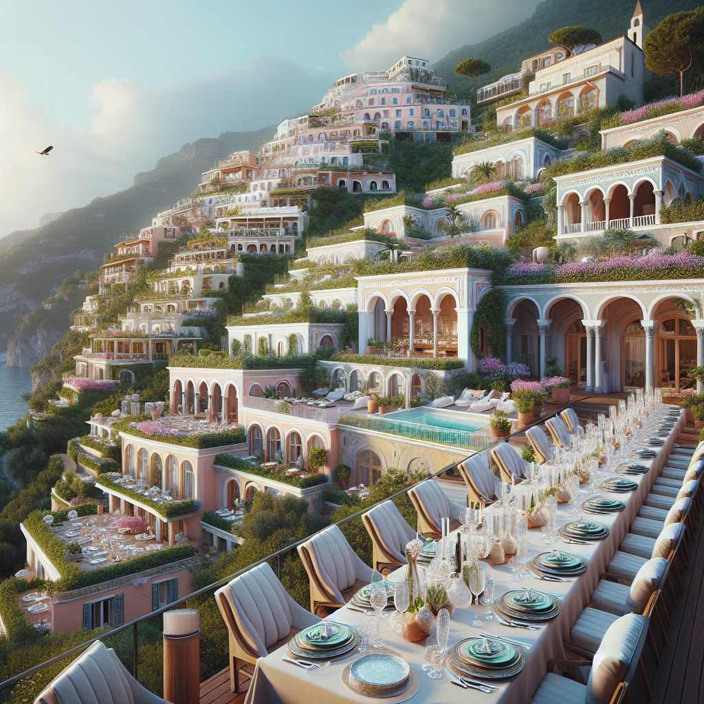 Amalfi Terrace Villas With Sea View Luxury Dining