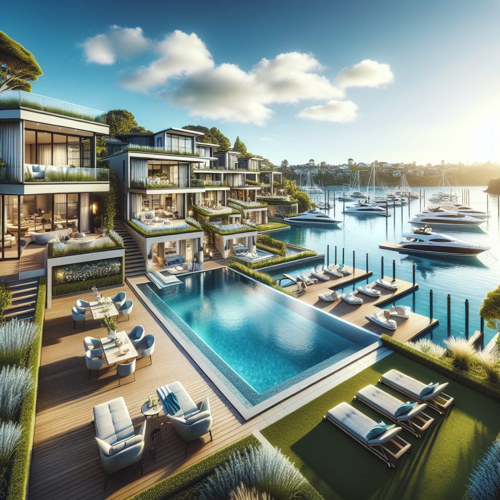 Auckland Harbour Villas With Waterfront Luxury Pools