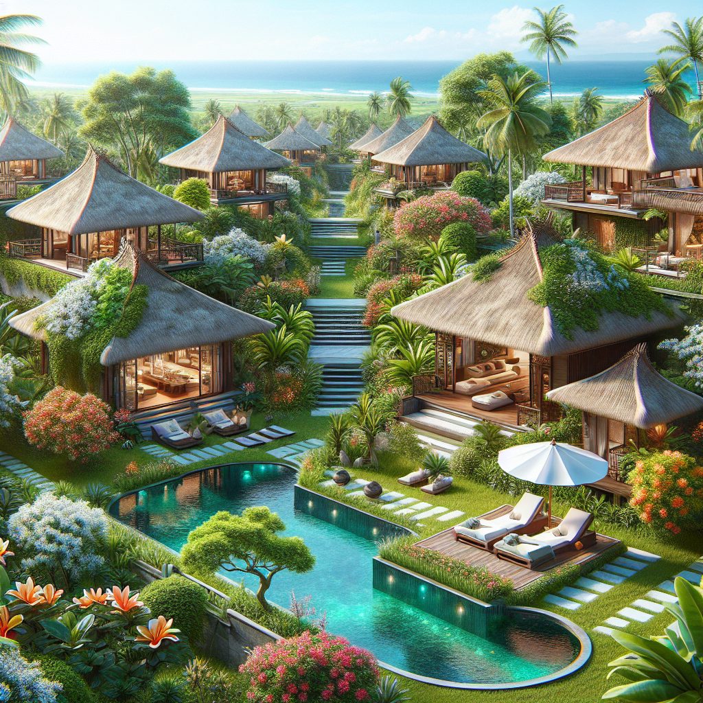 Bali Open Air Villas With Tropical Garden Infinity Pools