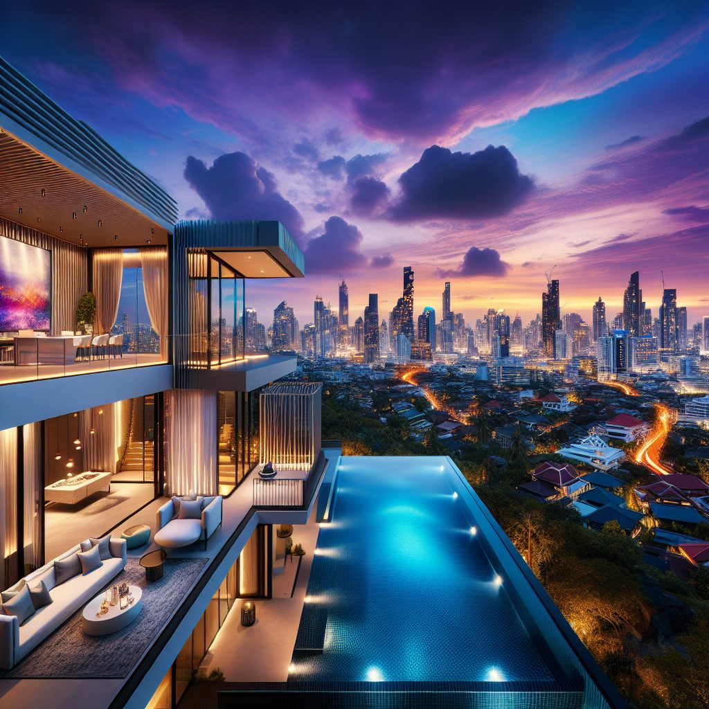 Bangkok Skyline Villas With Infinity Pool Luxury Stay