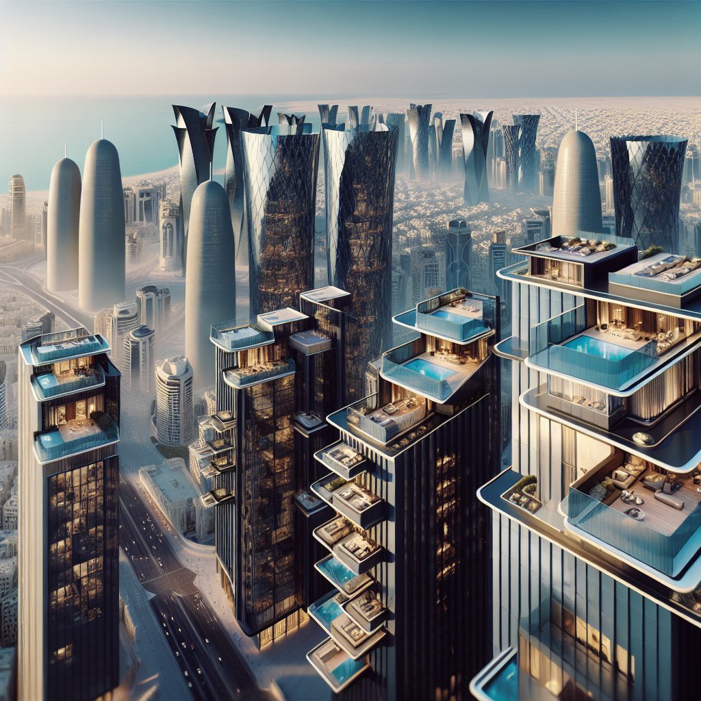 Doha Skyline Penthouses With Luxury Glass Walls
