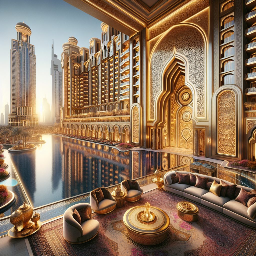 Dubai Gold Theme Hotels With Royal Luxury Suites