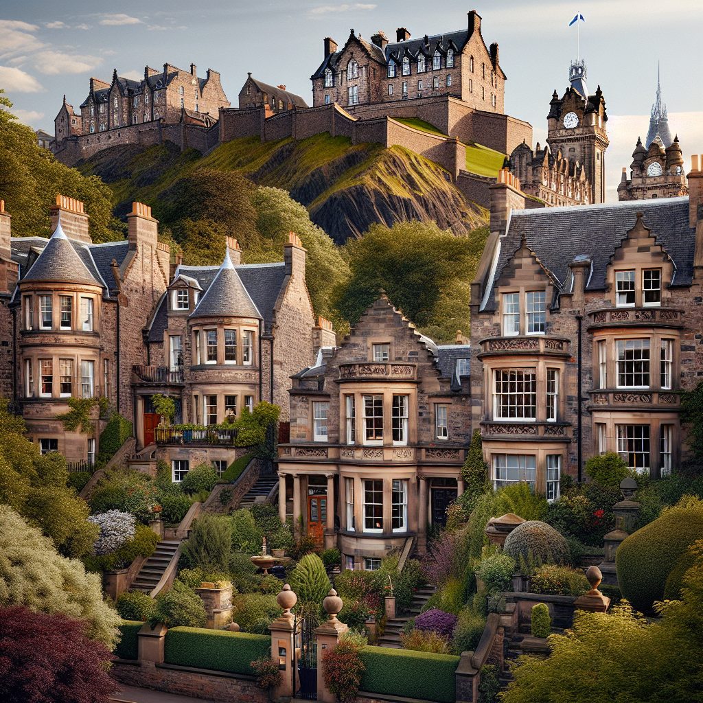 Edinburgh Historic Villas With Luxury Castle Views