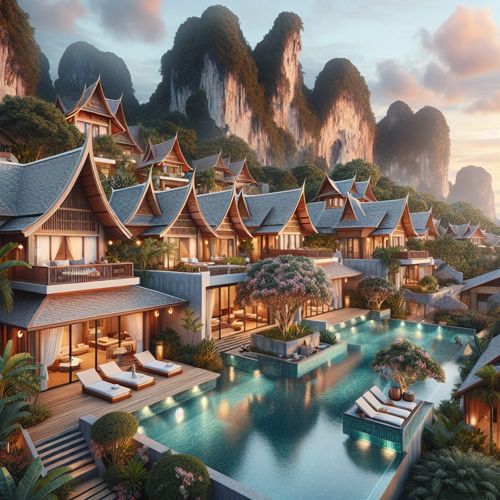Krabi Island Villas With Limestone Cliff Luxury Pools