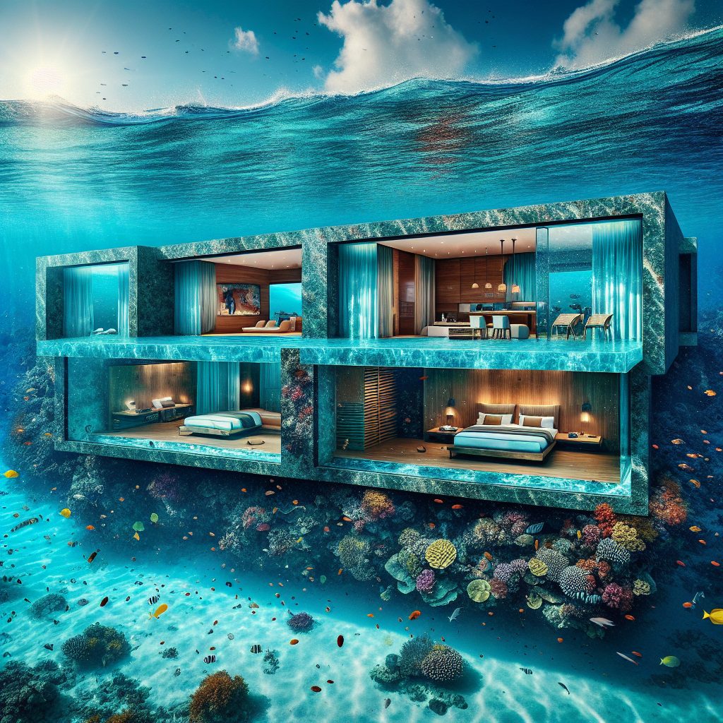 Maldives Underwater Villas With Aquarium View Bedrooms