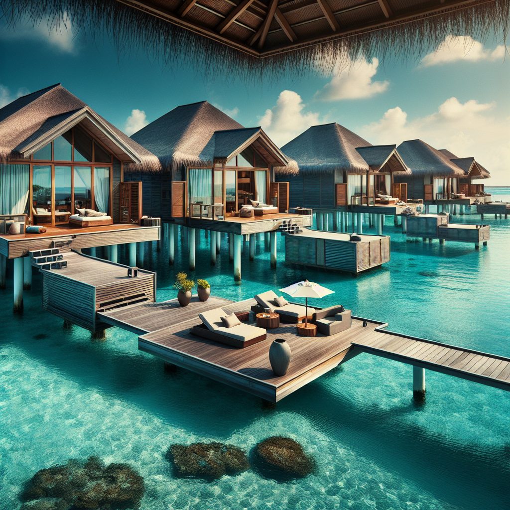 Maldives Water Bungalows With Private Deck Luxury Stay