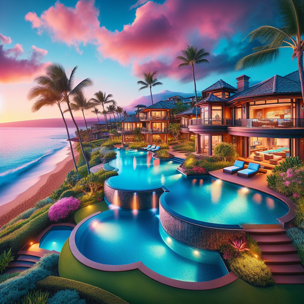 Maui Beach Estates With Oceanfront Infinity Pools
