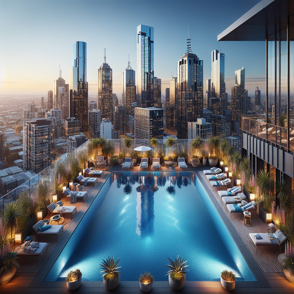 Melbourne Skyline Suites With Rooftop Luxury Pool