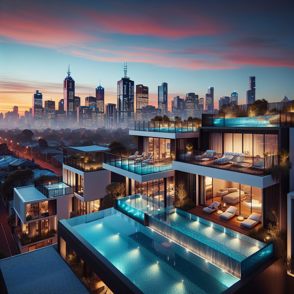 Melbourne Skyline Villas With Rooftop Infinity Pools