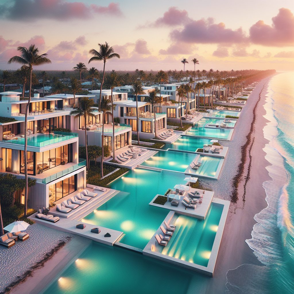 Miami Ocean Estates With Beachfront Infinity Pools