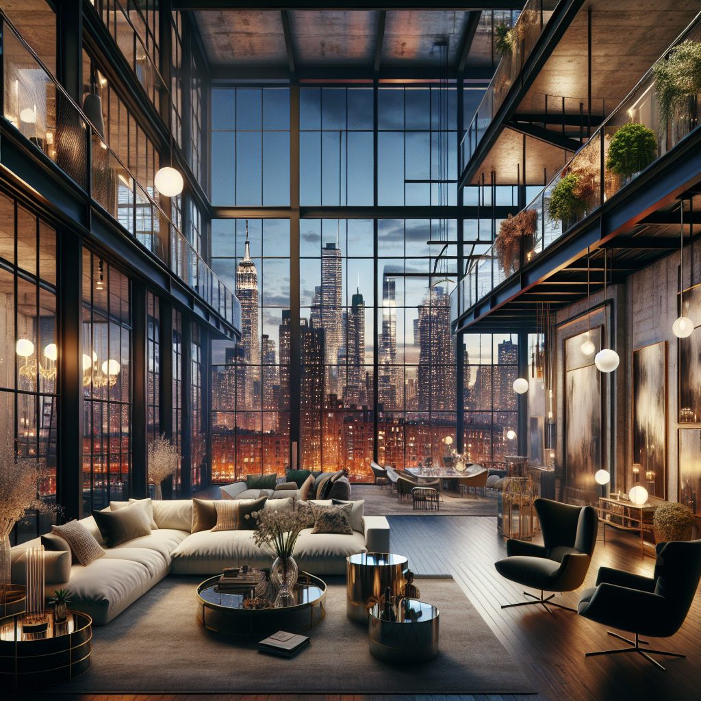New York Luxury Lofts With City View Balcony Suites