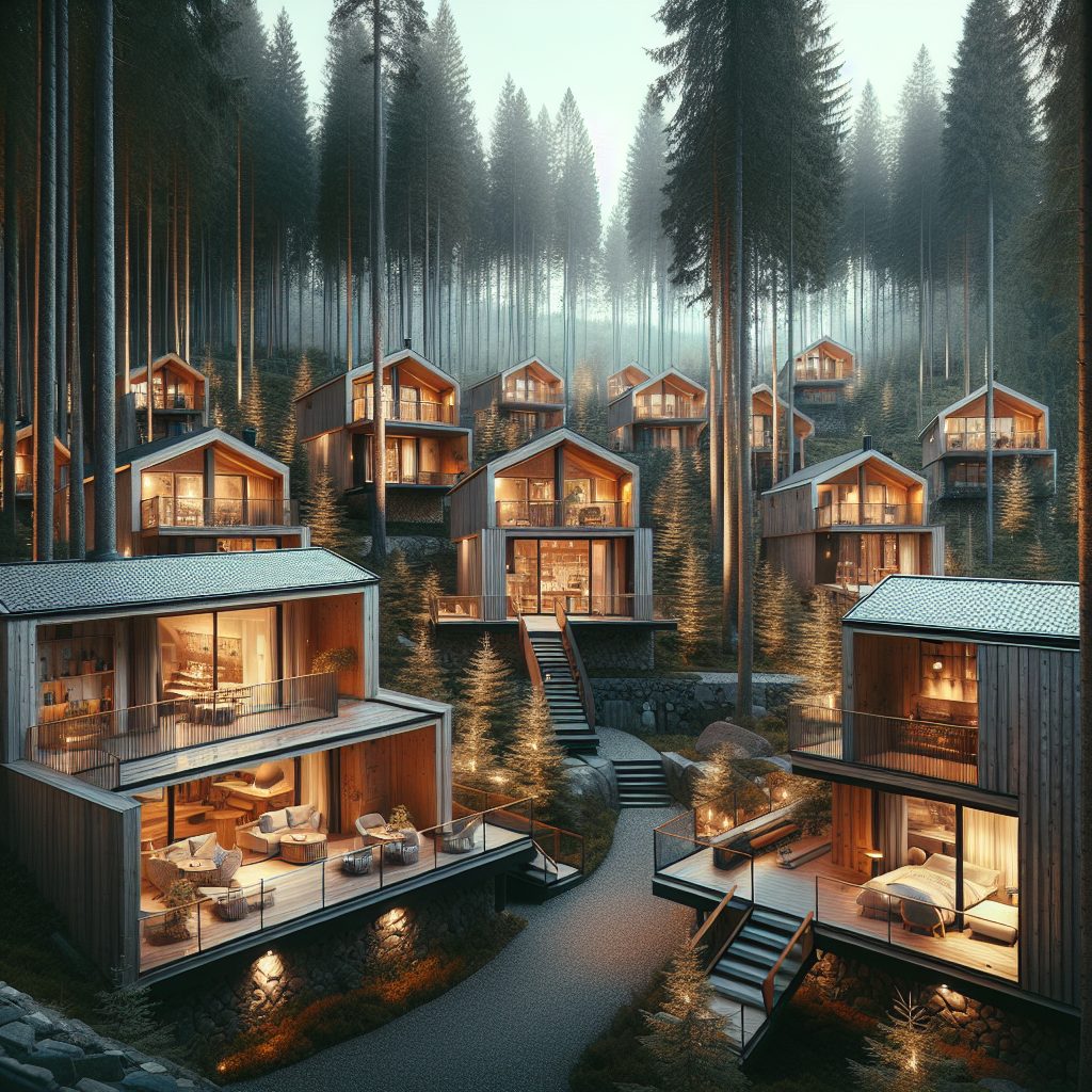 Oslo Forest Cabins With Nordic Luxury Interiors