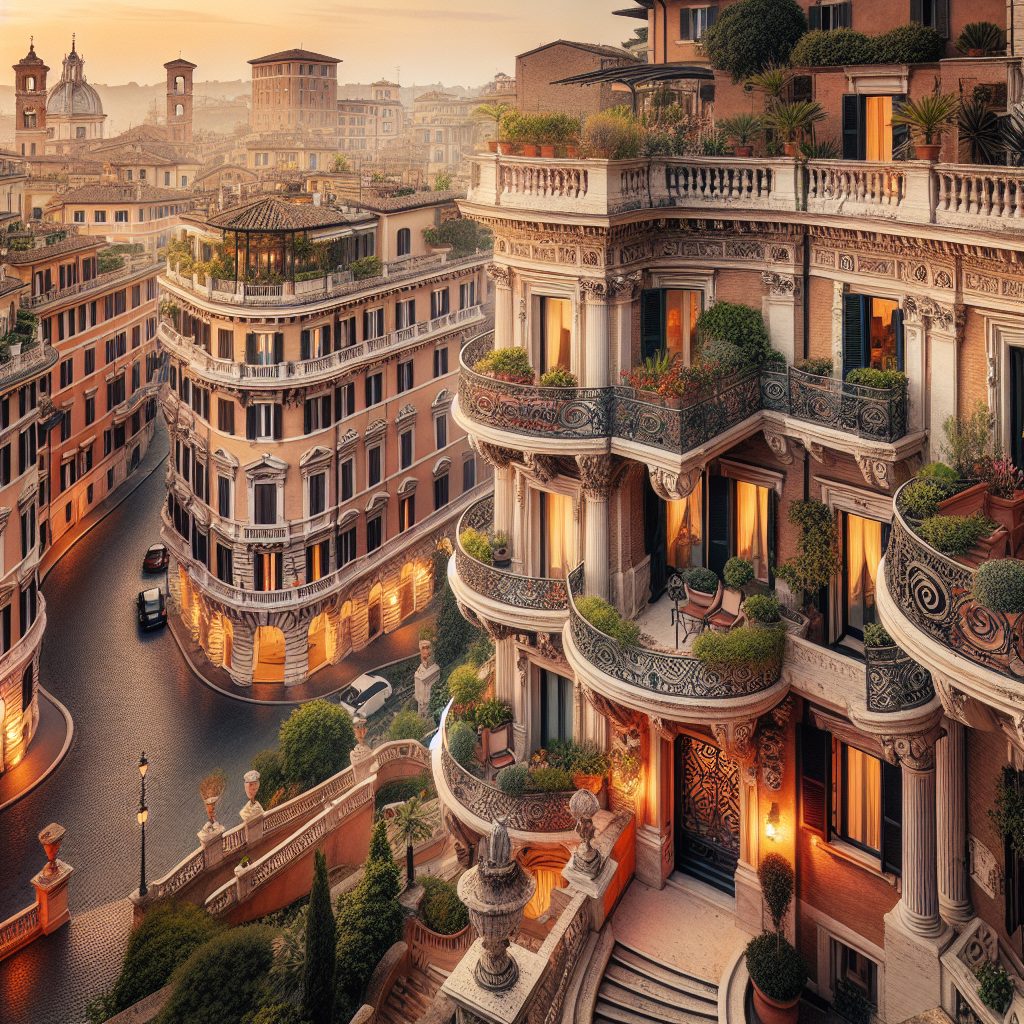 Rome Luxury Apartments With Historic View Balconies