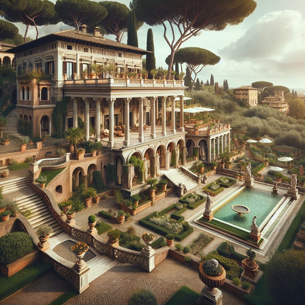 Rome Luxury Villas With Historic Garden Pools