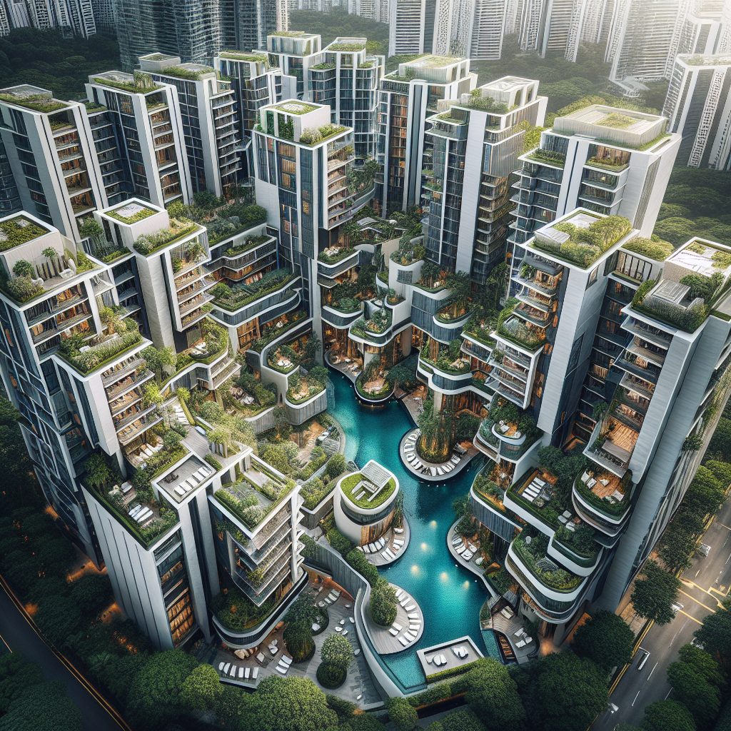 Singapore Sky Residences With Garden Pool Luxury Suites