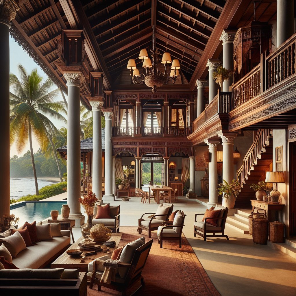 Sri Lanka Ocean Villas With Colonial Luxury Interiors