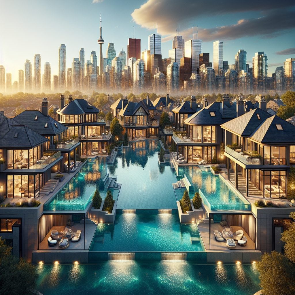 Toronto City Villas With Skyline Luxury Pools