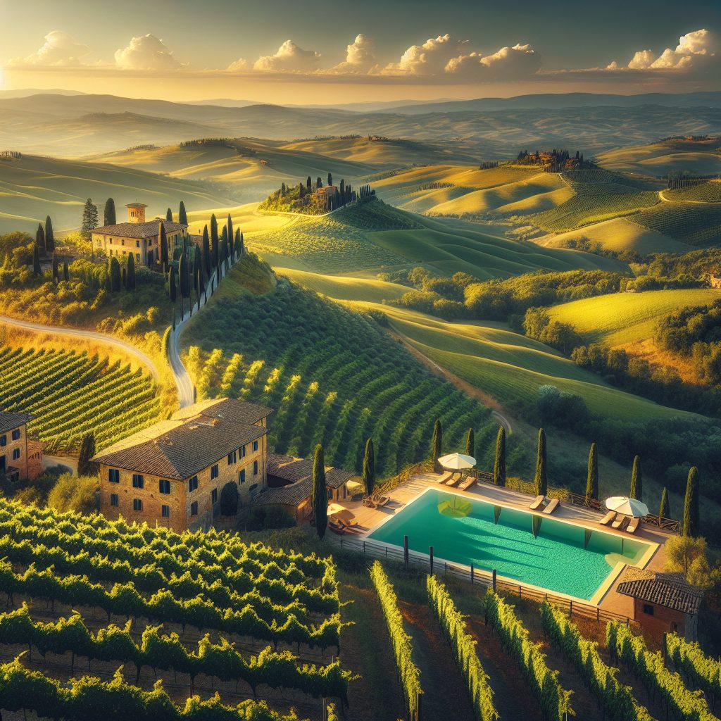 Tuscany Horizon Villas With Vineyard Infinity Pools